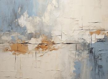 Light brown abstract oil painting